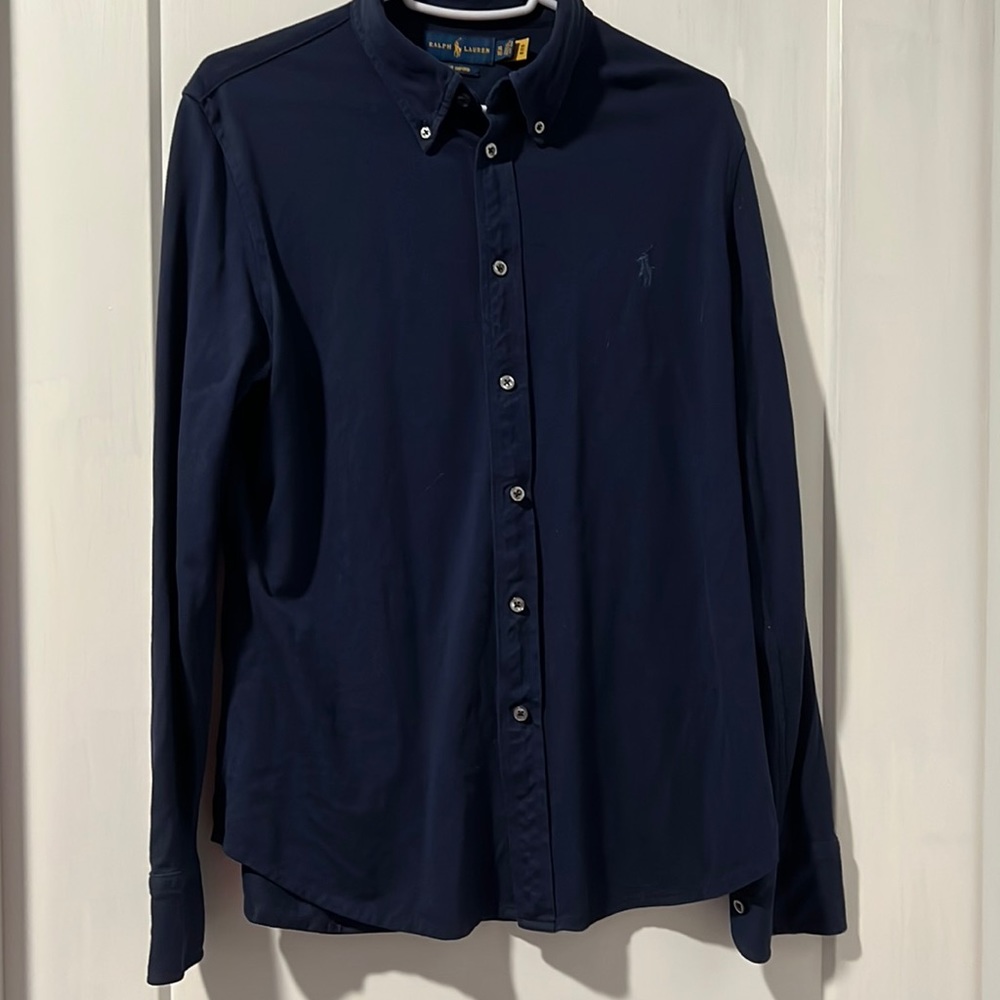Navy blue Ralph Lauren Knit oxford